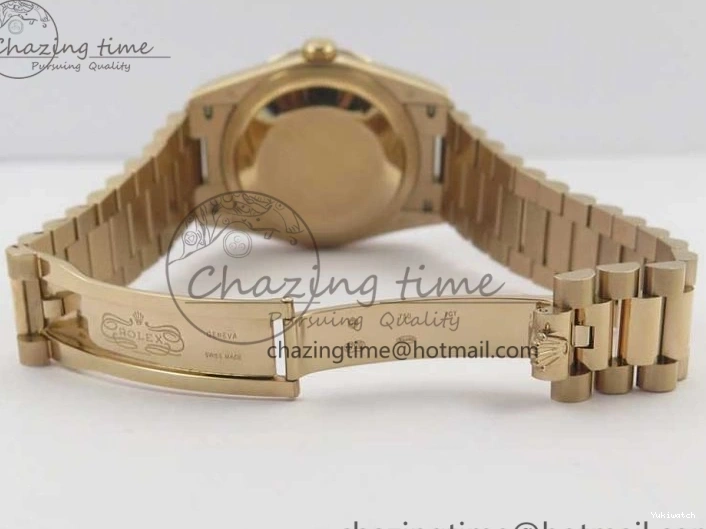 Best Bp RG Crystral 36 Edition 128239 on MOP Bracelet RG President Markers Dial Day-Date Maker White 0319